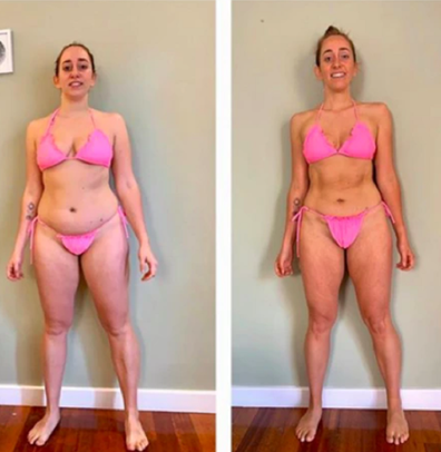 Alex Merritt before and after Tammy Fit Weight Loss Challenge