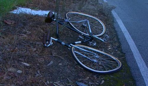 
There are reports the cyclist was not wearing a helmet. (9 News)