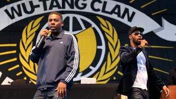 GZA and RZA of Wu-Tang Clan performs on stage during the 2015 Riot Fest at Downsview Park in Toronto, Canada