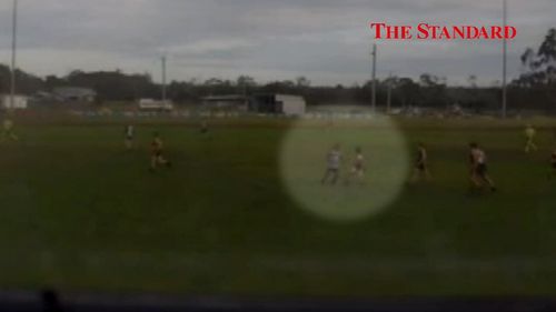 Video showed the on-field attack unfolding at the weekend. Picture: The Standard. 