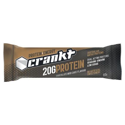 Crankt Protein + Energy Bar Chocolate Mud Cake 60g
