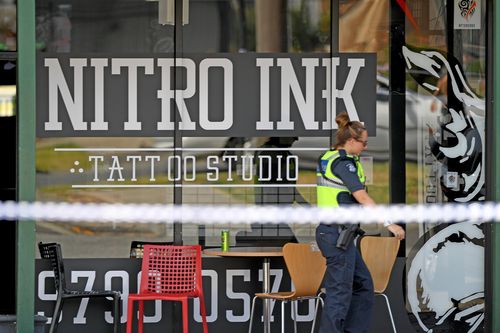 The victim was the target of a shooting at the Nitro Ink tattoo parlour in Melbourne in February. Ale is the former right-hand man of Comancheros national boss Mick Murray. (AAP)