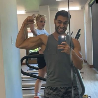 Britney Spears and Sam Asghari on vacation in Hawaii, June 2021