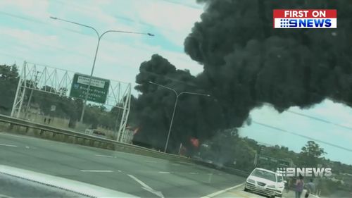The Mount Lindesay Highway was shut down falling the incident, causing mayhem on Queensland roads. (9NEWS)
