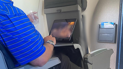 plane act man caught watching rude film on flight