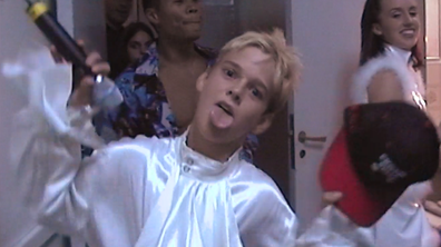 A still of Aaron Carter and Nick Carter featured in The Carters, streaming on Stan, 2025. Photo Credit: Carter Family Archive/CBS/Paramount+