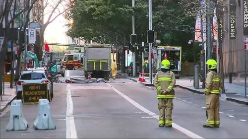 Some residents were locked out of their homes which were inside the exclusion zone. Picture: 9NEWS