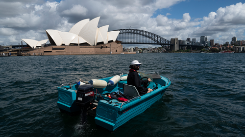 NSW Maritime is running a state wide general compliance blitz 22 and 23 January. Boating safety officers will be up and down the coast undertaking safety checks. Sydeny Harbour, January 22, 2022. Photo: Rhett Wyman/SMH