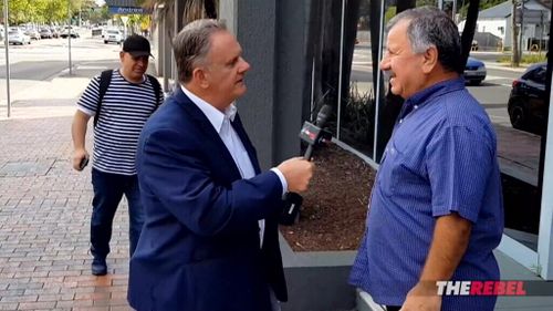 Mark Latham took to Fairfield's streets.