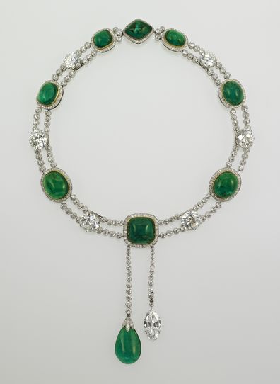 Queen Elizabeth's Delhi Durbar necklace goes on display as part of the special display Platinum Jubilee: The Queen's Accession
