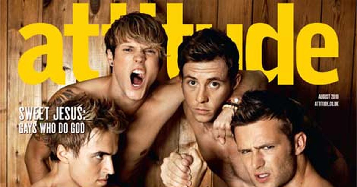 British boyband McFly has posed nude for gay magazine Attitude. 