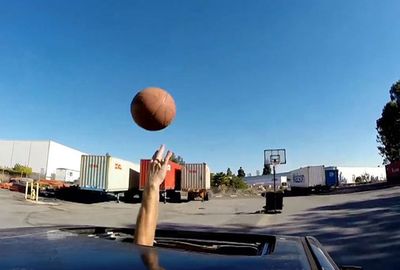 <b>Just when you think you've seen it all, along comes a stuntman and takes trick shots to a whole new level. </b><br/><br/>David Kalb has done just that in his latest video in which he utilises a car's sunroof to show off his basketball skills while driving, dribbling balls and nailing a freak basket.<br/><br/>Take a look for yourself and decide whether they're among the best tricks you've ever seen.<br/>