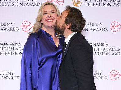 LONDON, England - May 8: Hannah Walters and Stephen Graham attend the Virgin Media UK Academy Television Awards at the Royal Music Festival Hall in London, England on 8 May 2022. (Photo taken by Karwai Tang/Wireimage)