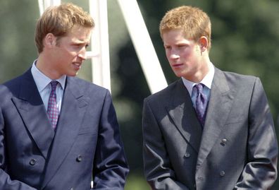 The brothers at the opening of a fountain built in memory of Diana in London's Hyde Park in 2004. 