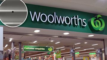Woolworths store with new aisle camera