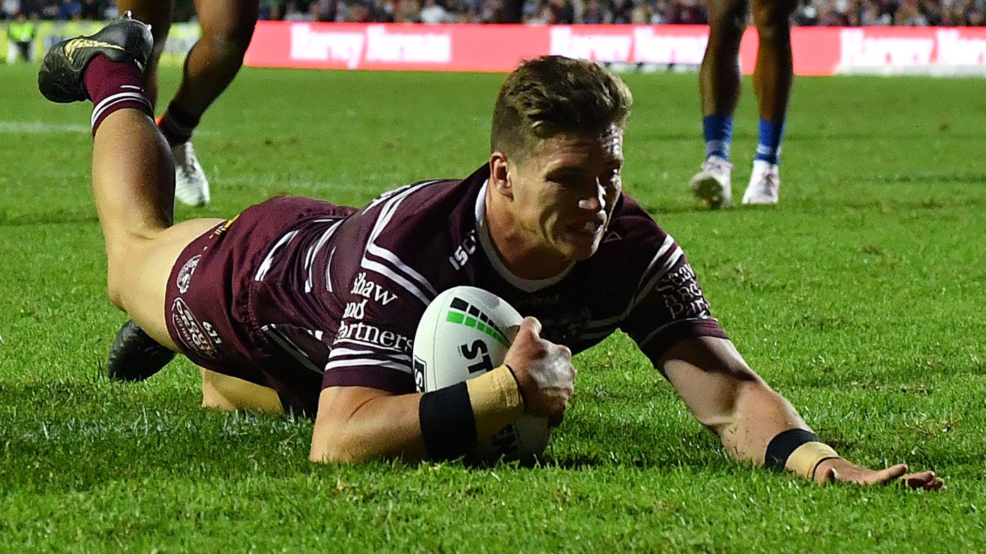 Manly winger Reuben Garrick re-signs with club before huge Bulldogs performance