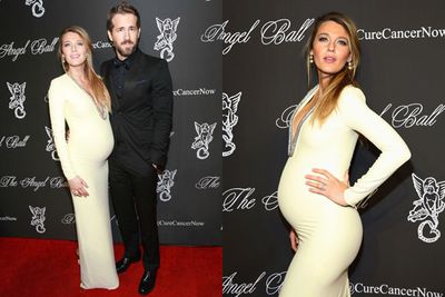 Is it just us or does Blake Lively look like she's posing for a Cartier ad AT. ALL. TIMES!?<br/><br/>She works the fierce "smize" in a smouldering yellow dress at a charity ball with hubby Ryan Reynolds. <br/>