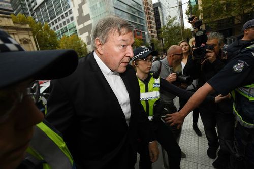 Cardinal George Pell appeared at a directions hearing in the Country Court today. (AAP)