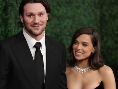 Josh Allen and Hailee Steinfeld attend the 14th Annual NFL Honors at Saenger Theatre on February 06, 2025 in New Orleans, Louisiana. 