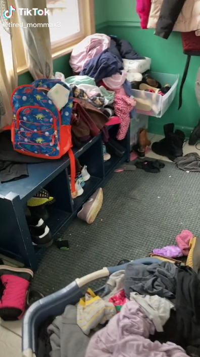 Mum shares 'relatable' video of her messy house, to challenge the 'clean, pristine' expectation for mums.