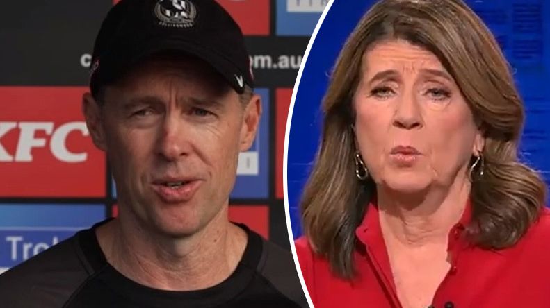 Collingwood coach Craig McRae apologised after being criticised by Caroline Wilson.