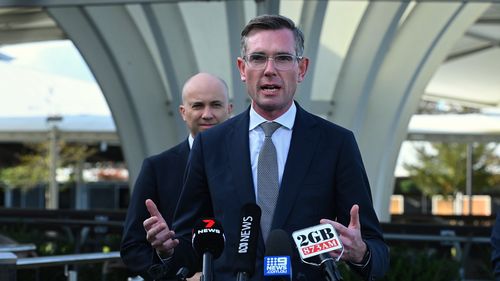 NSW Premier Dominic Perrottet (right) and NSW Treasurer Matt Kean (left) announced the newhigh-tech manufacturing facility set to be built in western Sydney. 