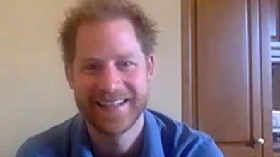 Prince Harry on video call from LA with WellChild during coronavirus pandemic