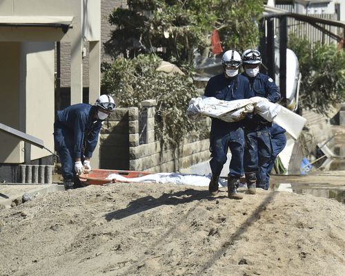 The death toll from the disaster has been steadily climbing as rescue workers uncover bodies in the rubble. Picture: AP