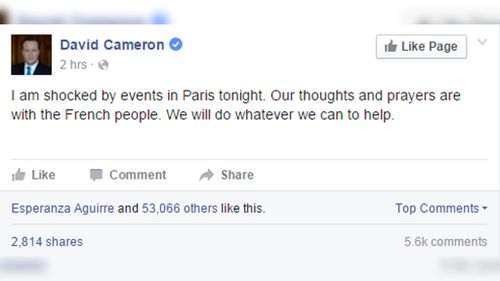 UK Prime Minister David Cameron. (Facebook/David Cameron)