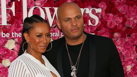 Mel B and producer Stephen Belafonte arrive at the Open Roads World Premiere Of 'Mother's Day'.