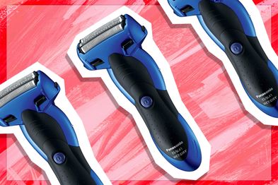 9PR: Panasonic Rechargeable 3-Blade Electric Cordless Wet/Dry Men's Shaver, Blue