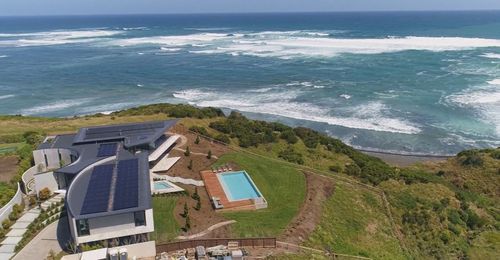 The property took five years to build, with its clifftop location proving a challenge.