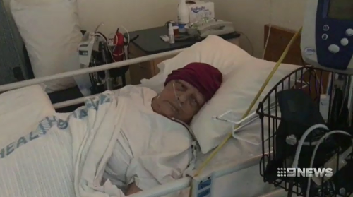 Perth grandmother Rhonda Luplau is stranded in Sydney after collapsing during a holiday.