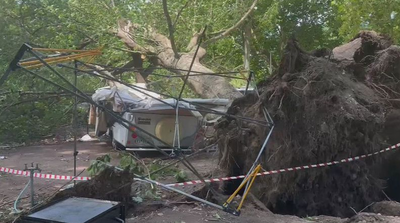 Victorian campers' close call as wild weather lashes multiple states