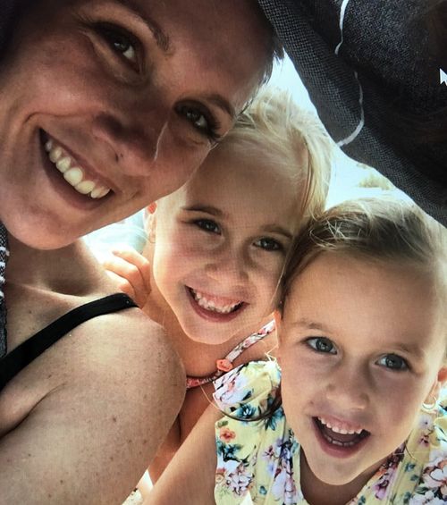 Felicity Shadbolt and her two daughters.