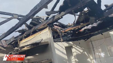 A severe fire ripped through Virginia and David Carswell's top floor of their home.