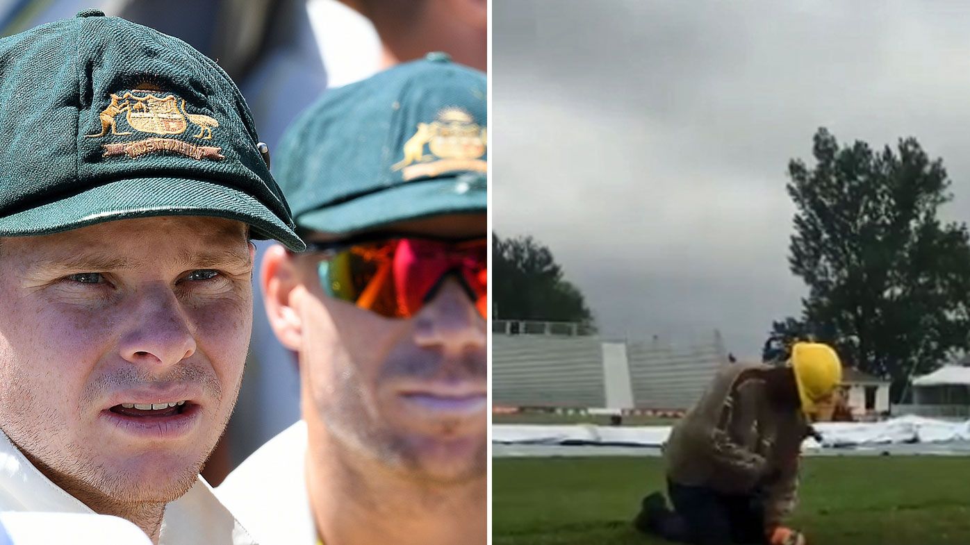 Former Australian captain Steve Smith and David Warner relaxed for cricket comebacks