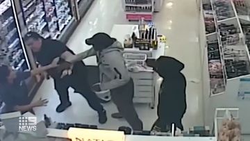 Fed-up business owners have released footage of teenagers allegedly attacking one of ﻿their staff members in broad daylight on the Gold Coast.