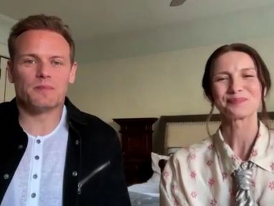 Sam Heughan and Caitriona Balfe, Outlander