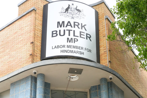 Mark Butler's office in Port Adelaide. 