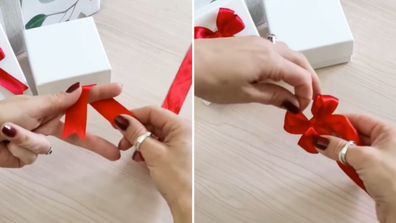 Melbourne mum Natasha reveals the method to crafting the perfect Christmas bow