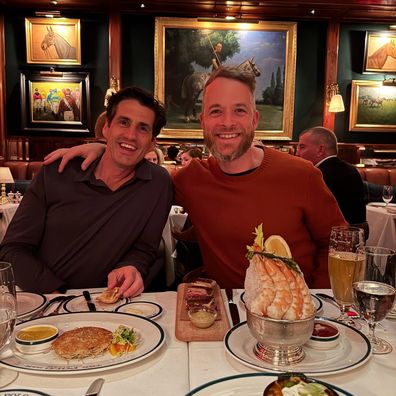 Hamish Blake and Andy Lee in New York City 
