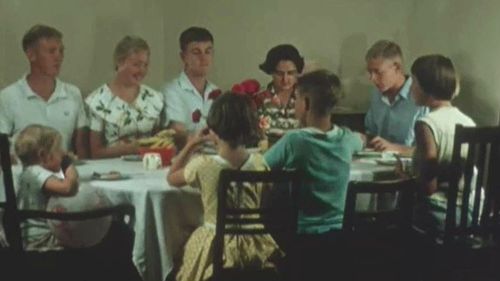 Does your dinner table look like this? Picture: State Library of Queensland Reel Rescue