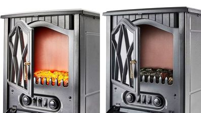 Flame effect fireplace stove, Kmart