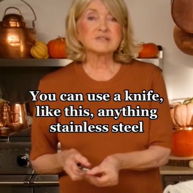 Martha Stewart garlic smell hack
