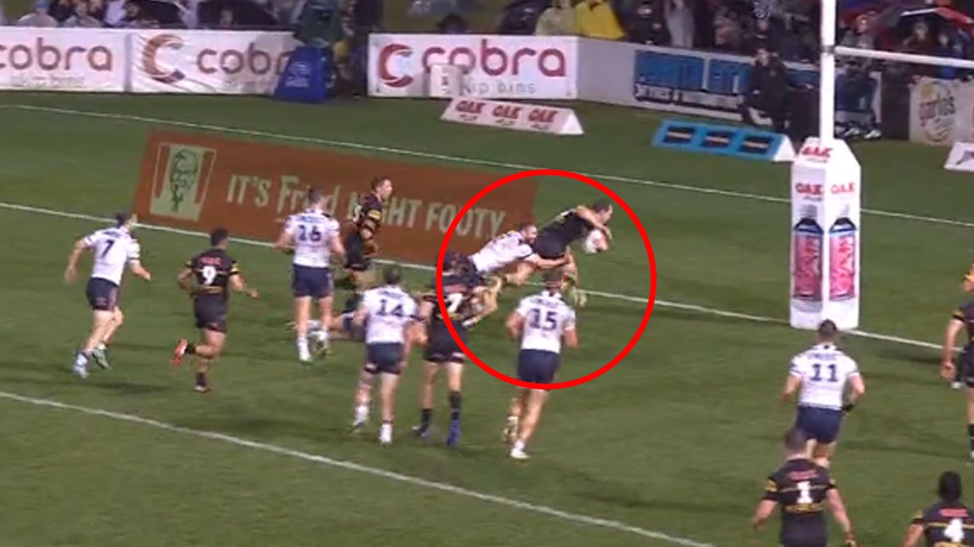 James Tedesco stuns legends with incredible 'try-saver of the year' against Panthers