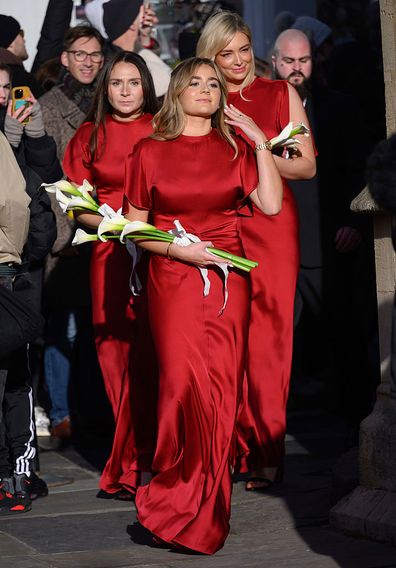 Guests arrive for the Wedding of Holly Ramsay and Adam Peaty at Bath Abbey on 27th December 2025 in Bath, Somerset, UK.