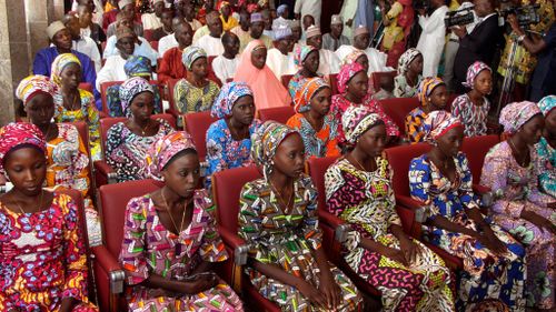 Twenty-one Chibok girls were released by Boko Haram in October 2016. (AFP)