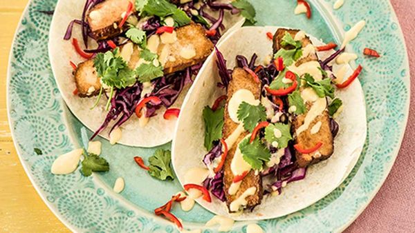 Hello Fresh's spicy tofu tacos