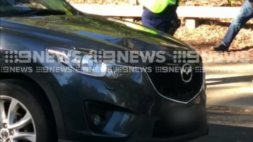 The boy was taken to hospital after being treated for a possible leg fracture and head laceration. (9NEWS)